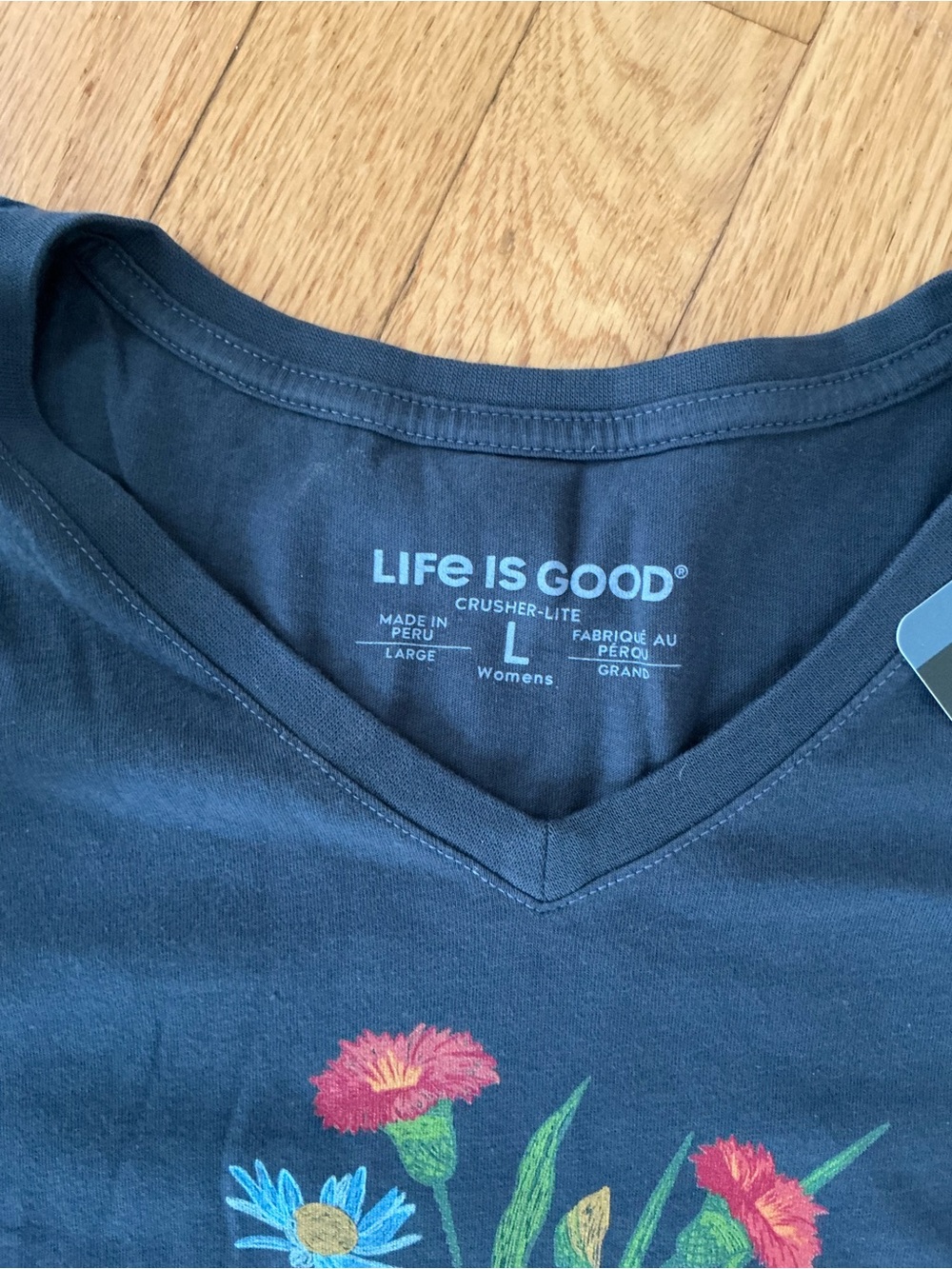 Life Is Good Wildflower Jar Crusher Lite V in Darkest Blue.  NWT - Picture 2 of 2